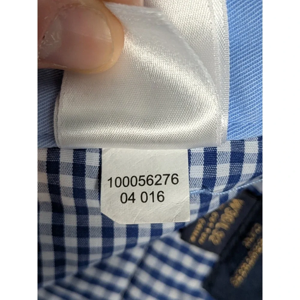 Brooks Brothers Clark Mens Pants Blue 36x32 Twill Breathable Pockets W36 L32